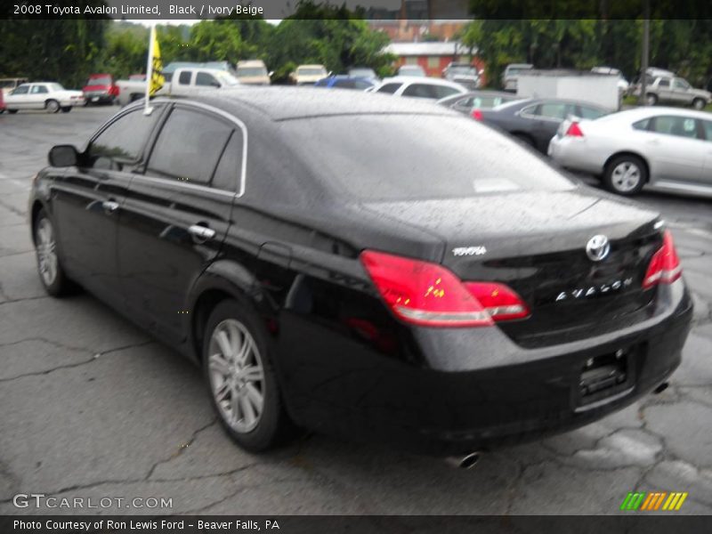 Black / Ivory Beige 2008 Toyota Avalon Limited