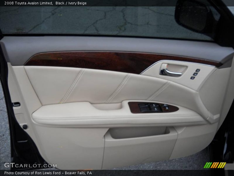 Black / Ivory Beige 2008 Toyota Avalon Limited