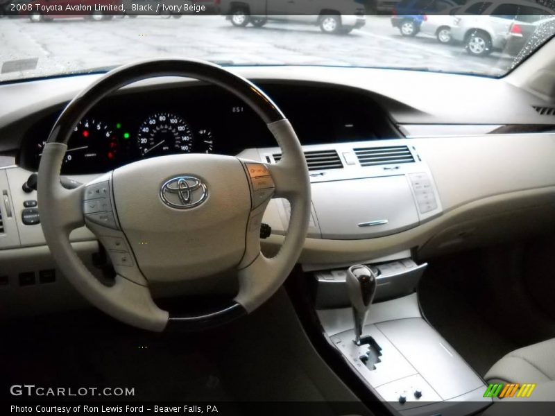 Black / Ivory Beige 2008 Toyota Avalon Limited