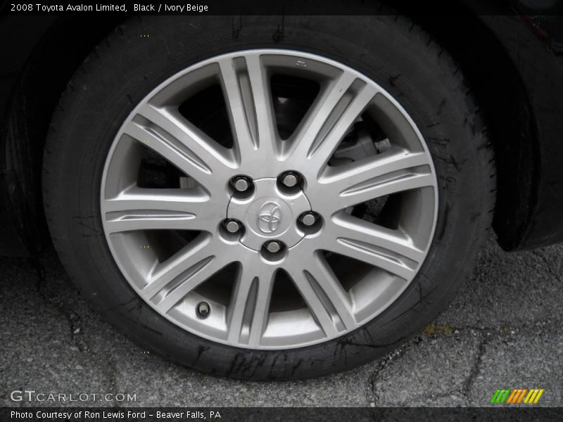 Black / Ivory Beige 2008 Toyota Avalon Limited