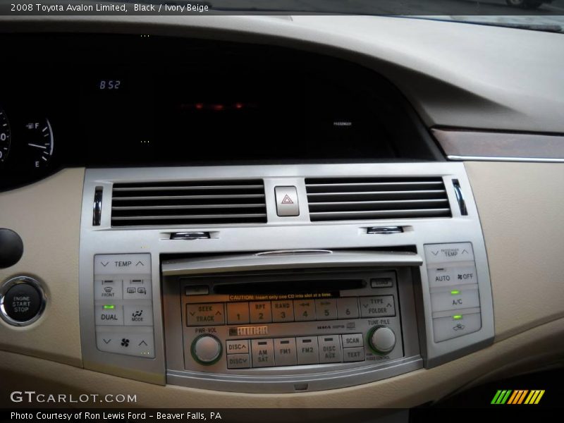 Black / Ivory Beige 2008 Toyota Avalon Limited