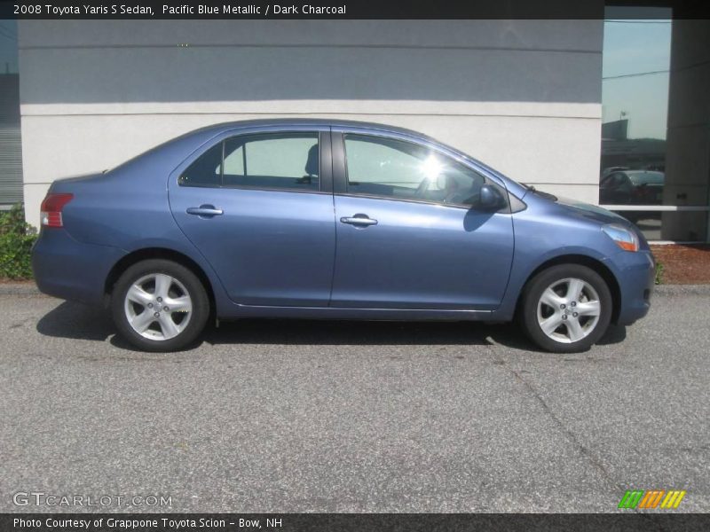 Pacific Blue Metallic / Dark Charcoal 2008 Toyota Yaris S Sedan