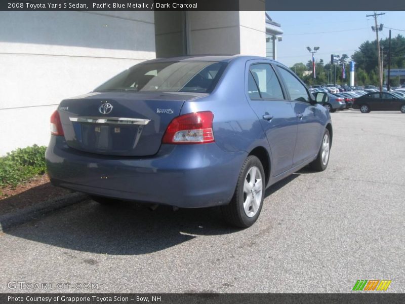 Pacific Blue Metallic / Dark Charcoal 2008 Toyota Yaris S Sedan