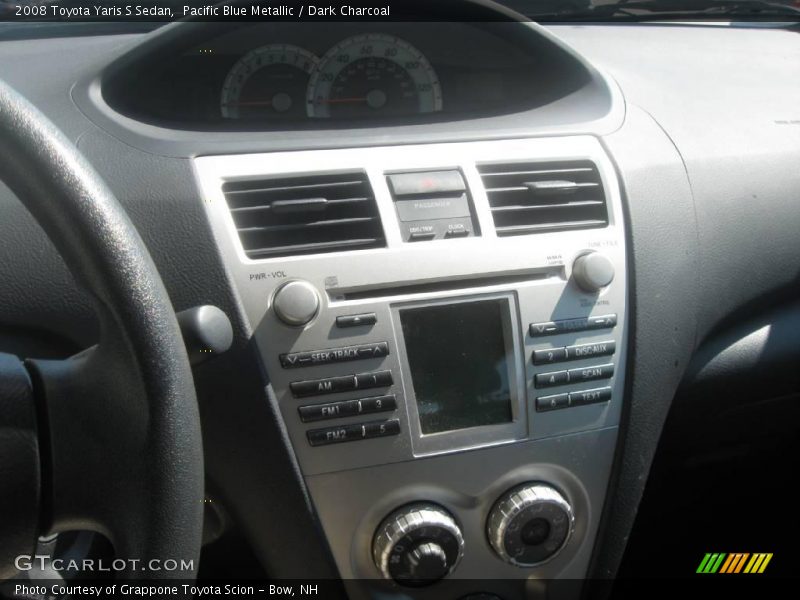 Pacific Blue Metallic / Dark Charcoal 2008 Toyota Yaris S Sedan