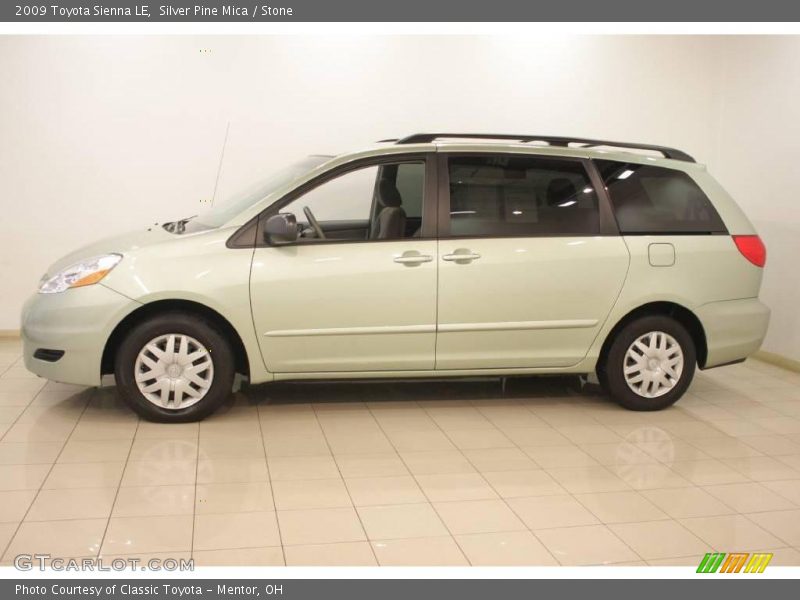 Silver Pine Mica / Stone 2009 Toyota Sienna LE
