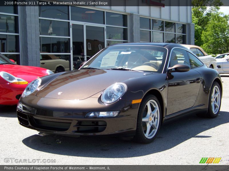 Macadamia Metallic / Sand Beige 2008 Porsche 911 Targa 4