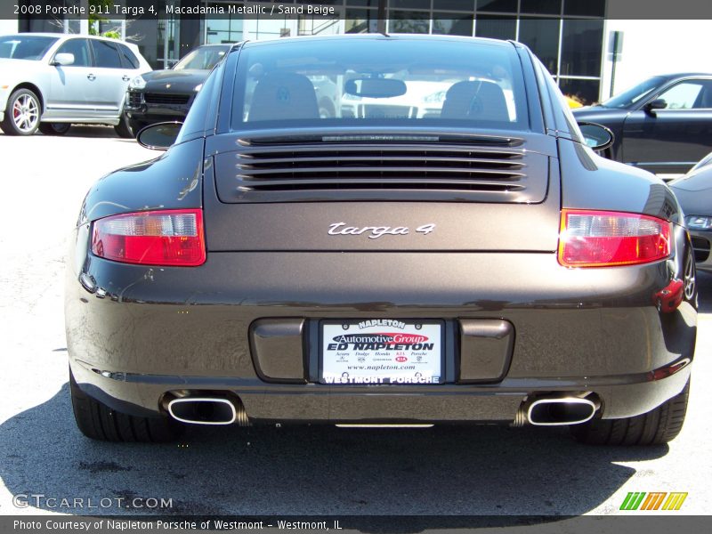 Macadamia Metallic / Sand Beige 2008 Porsche 911 Targa 4