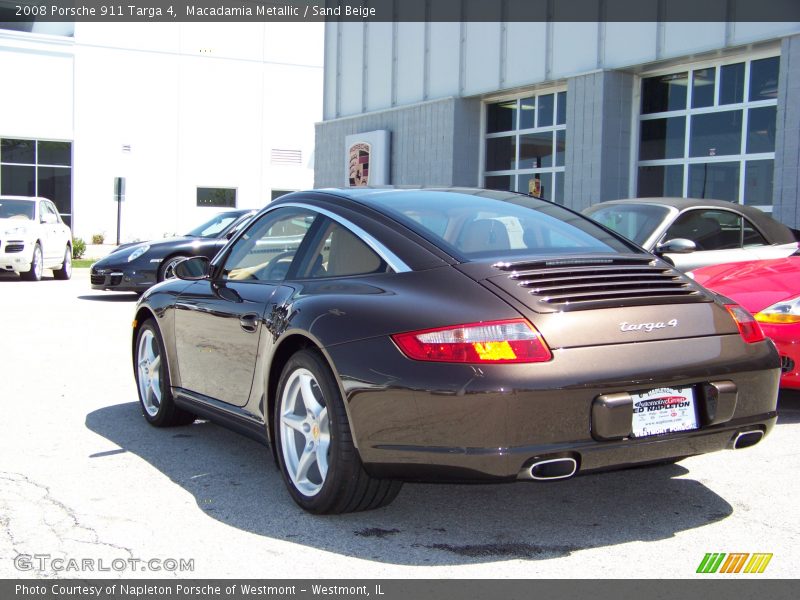 Macadamia Metallic / Sand Beige 2008 Porsche 911 Targa 4