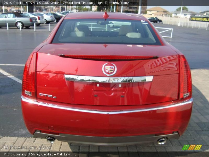 Crystal Red Tintcoat / Light Titanium/Ebony 2010 Cadillac CTS 4 3.0 AWD Sedan