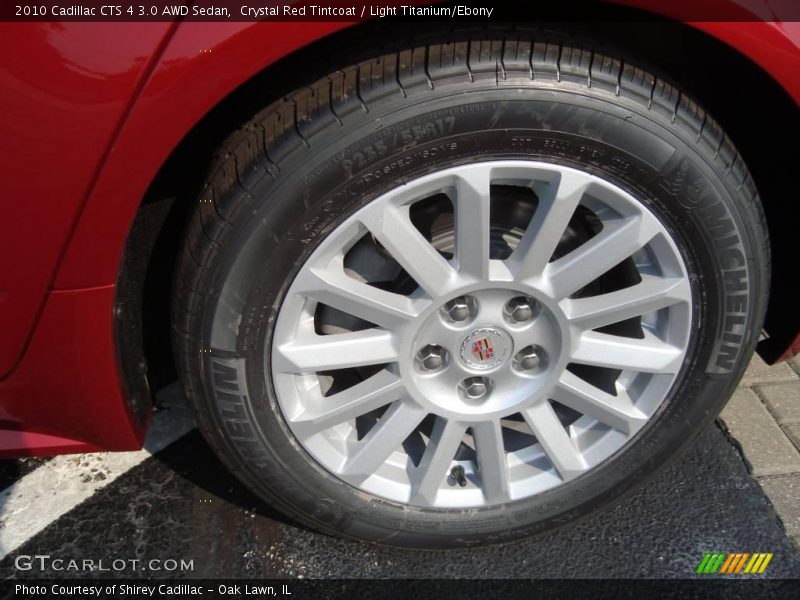 Crystal Red Tintcoat / Light Titanium/Ebony 2010 Cadillac CTS 4 3.0 AWD Sedan