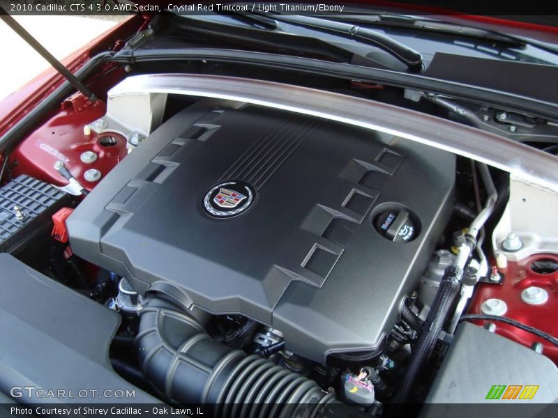Crystal Red Tintcoat / Light Titanium/Ebony 2010 Cadillac CTS 4 3.0 AWD Sedan