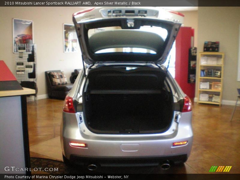 Apex Silver Metallic / Black 2010 Mitsubishi Lancer Sportback RALLIART AWD