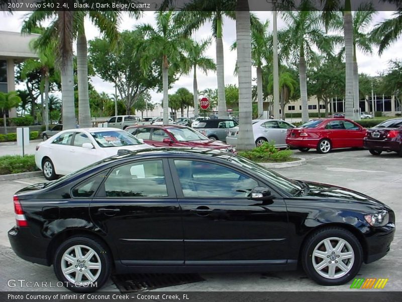 Black / Dark Beige/Quartz 2007 Volvo S40 2.4i