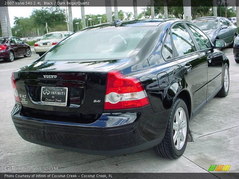 Black / Dark Beige/Quartz 2007 Volvo S40 2.4i