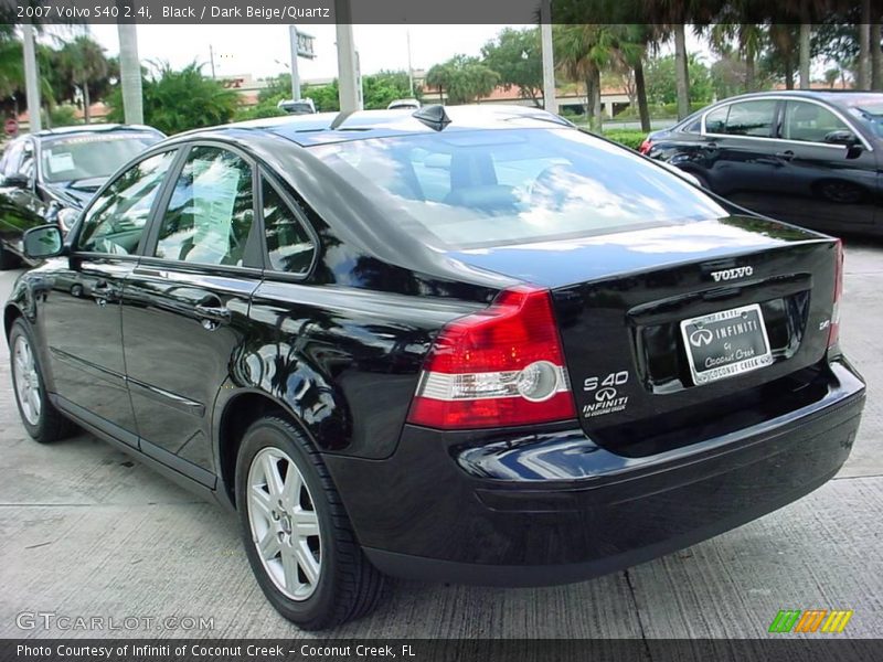 Black / Dark Beige/Quartz 2007 Volvo S40 2.4i