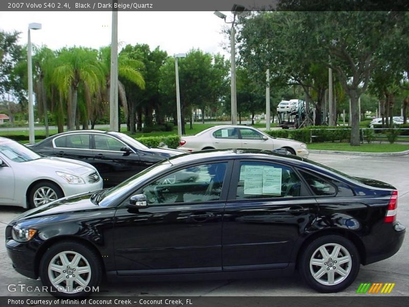 Black / Dark Beige/Quartz 2007 Volvo S40 2.4i