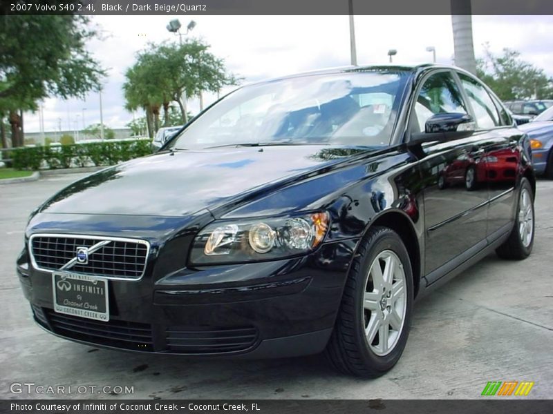 Black / Dark Beige/Quartz 2007 Volvo S40 2.4i