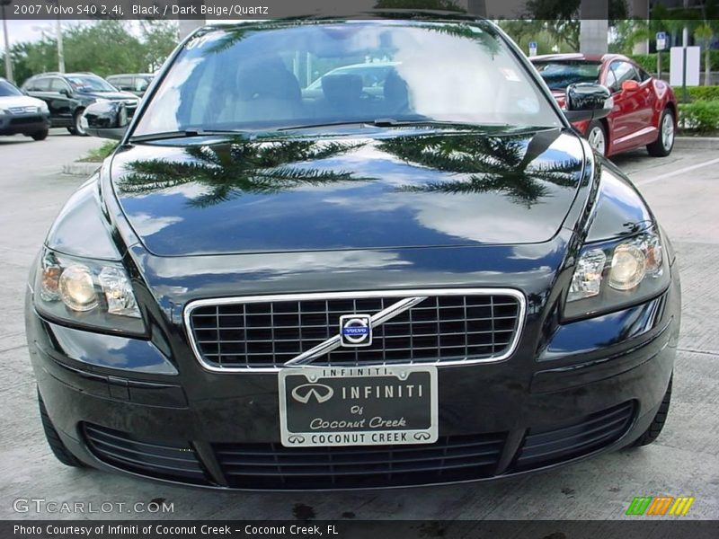 Black / Dark Beige/Quartz 2007 Volvo S40 2.4i