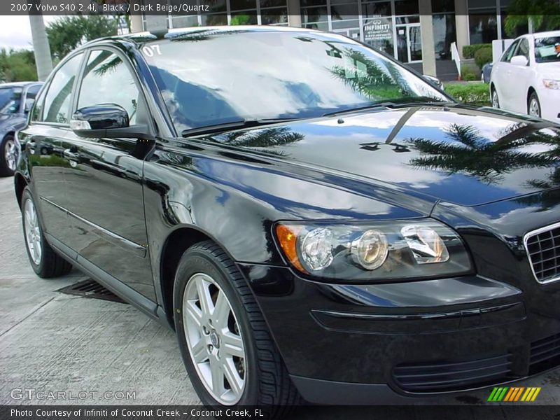 Black / Dark Beige/Quartz 2007 Volvo S40 2.4i