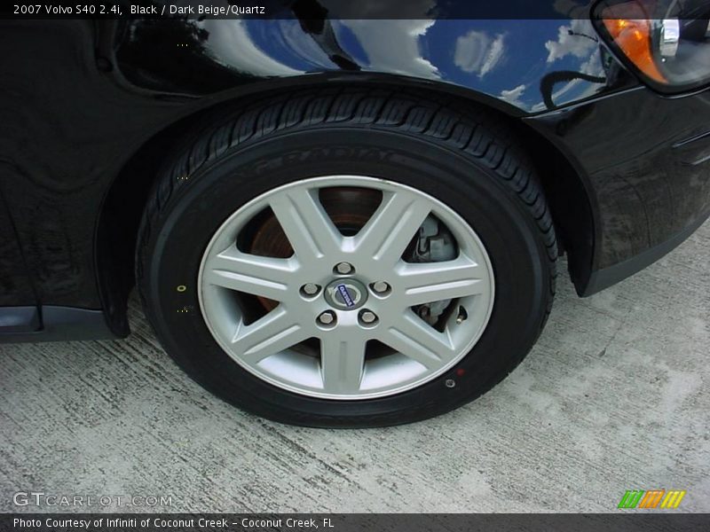 Black / Dark Beige/Quartz 2007 Volvo S40 2.4i