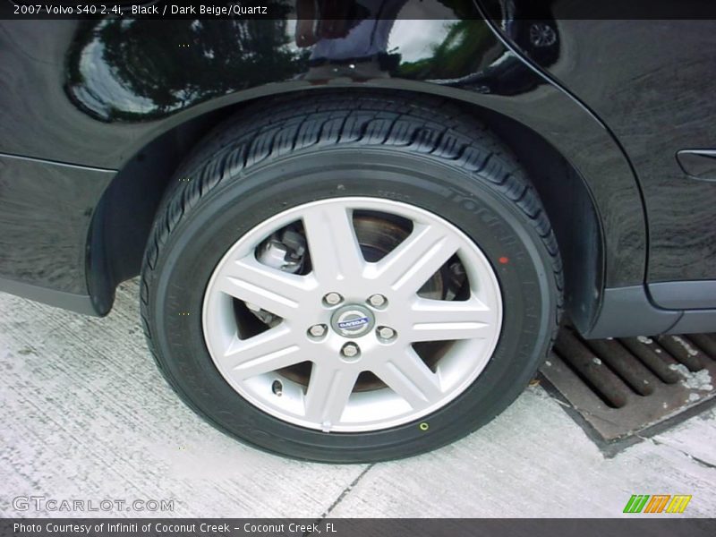 Black / Dark Beige/Quartz 2007 Volvo S40 2.4i