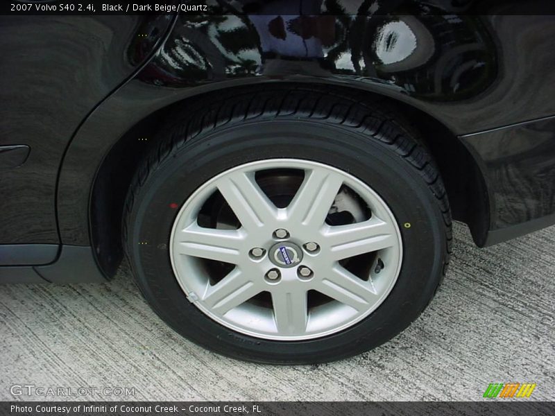 Black / Dark Beige/Quartz 2007 Volvo S40 2.4i