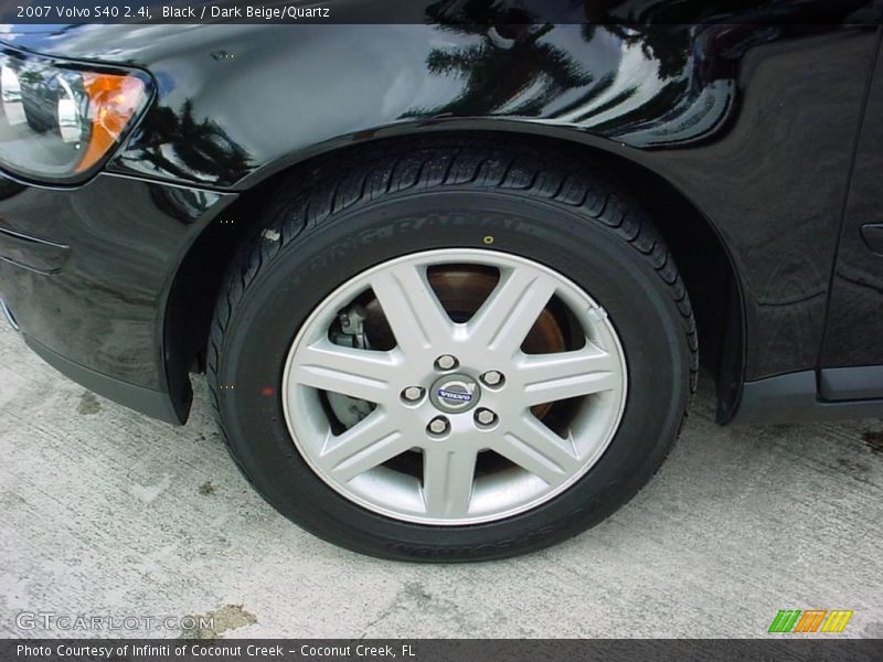 Black / Dark Beige/Quartz 2007 Volvo S40 2.4i