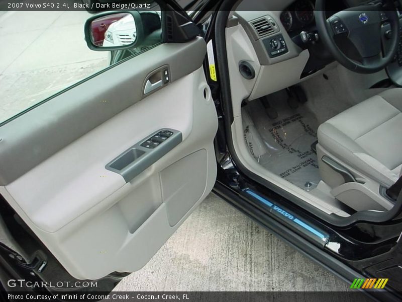 Black / Dark Beige/Quartz 2007 Volvo S40 2.4i