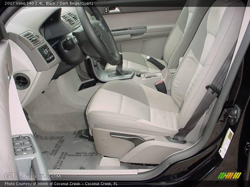 Black / Dark Beige/Quartz 2007 Volvo S40 2.4i