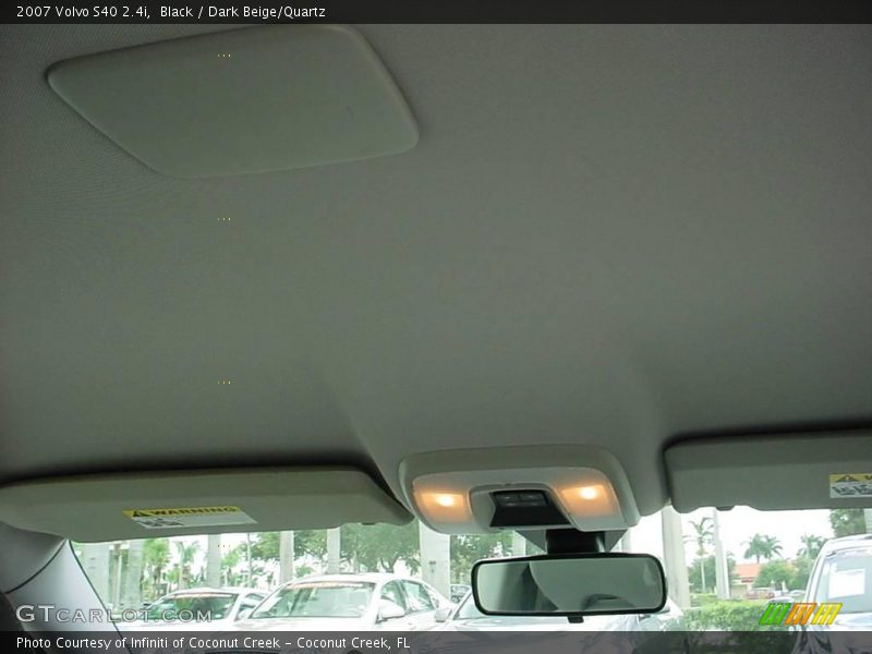 Black / Dark Beige/Quartz 2007 Volvo S40 2.4i
