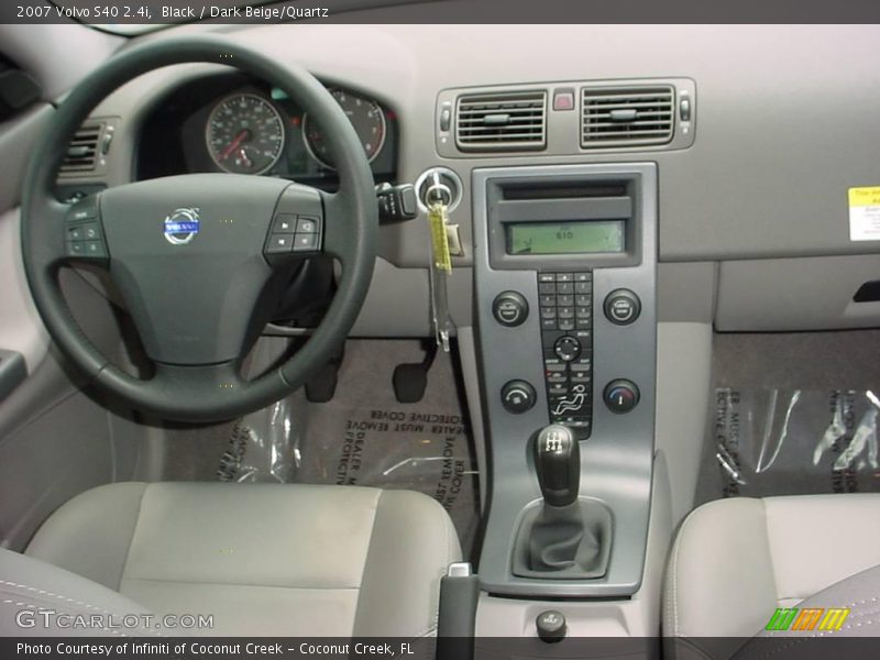 Black / Dark Beige/Quartz 2007 Volvo S40 2.4i