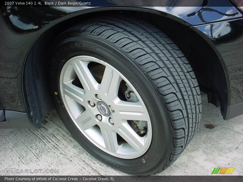 Black / Dark Beige/Quartz 2007 Volvo S40 2.4i