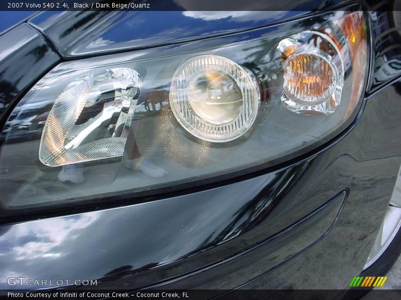 Black / Dark Beige/Quartz 2007 Volvo S40 2.4i