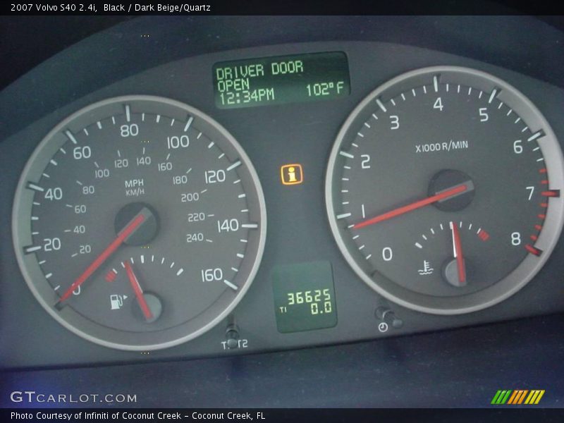 Black / Dark Beige/Quartz 2007 Volvo S40 2.4i