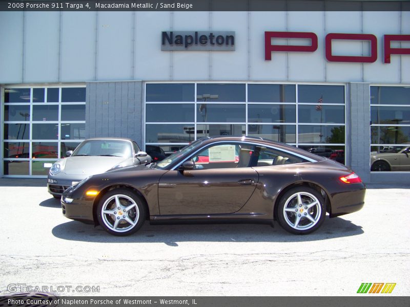 Macadamia Metallic / Sand Beige 2008 Porsche 911 Targa 4