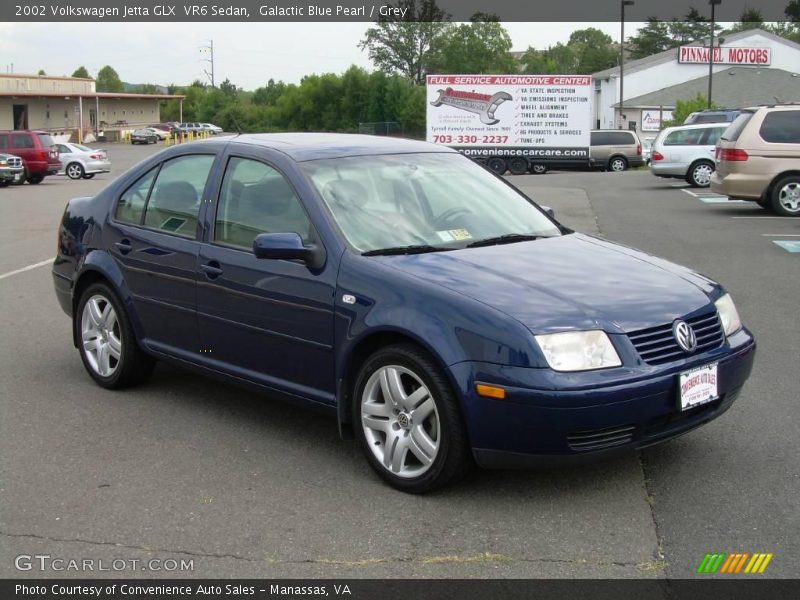 Galactic Blue Pearl / Grey 2002 Volkswagen Jetta GLX  VR6 Sedan