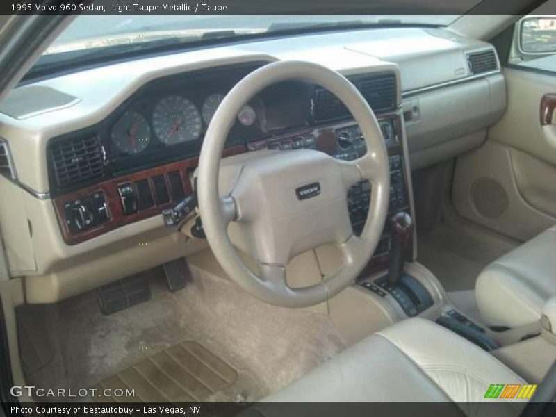 Light Taupe Metallic / Taupe 1995 Volvo 960 Sedan