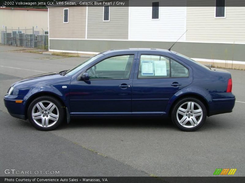 Galactic Blue Pearl / Grey 2002 Volkswagen Jetta GLX  VR6 Sedan