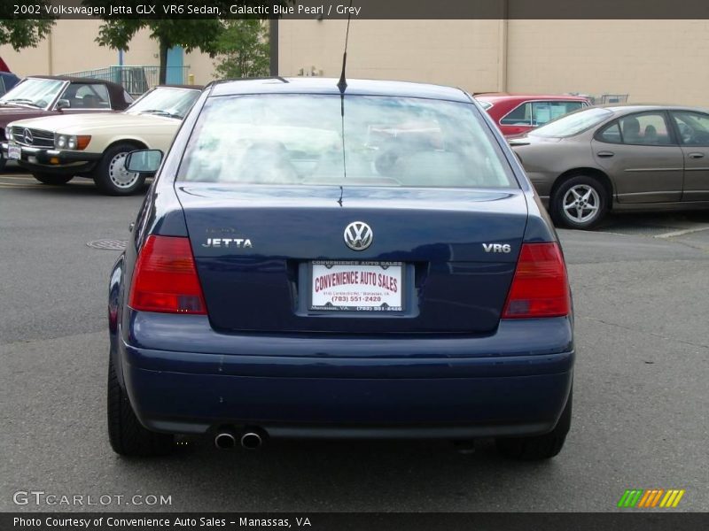 Galactic Blue Pearl / Grey 2002 Volkswagen Jetta GLX  VR6 Sedan