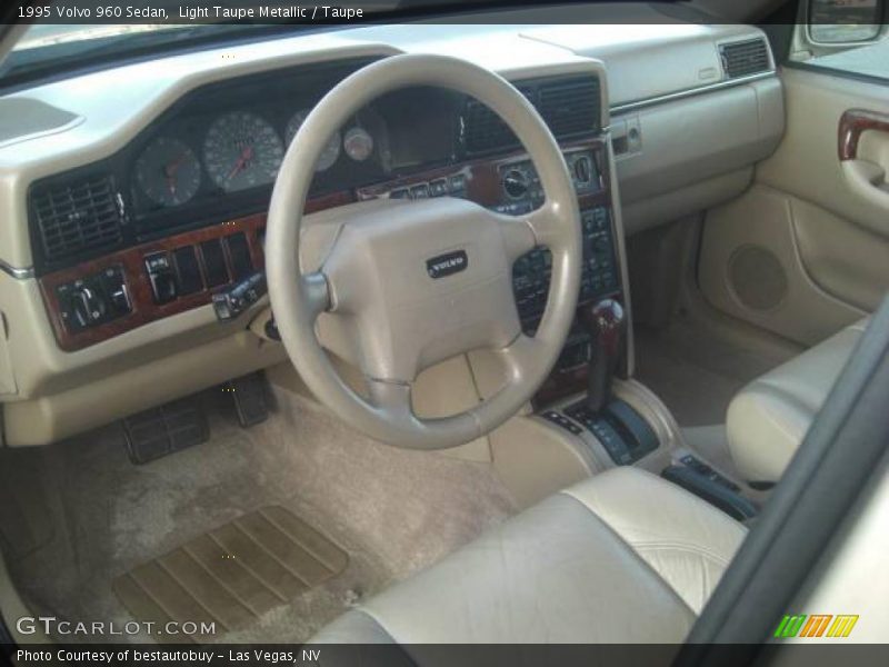 Light Taupe Metallic / Taupe 1995 Volvo 960 Sedan