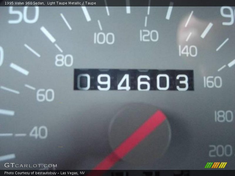 Light Taupe Metallic / Taupe 1995 Volvo 960 Sedan