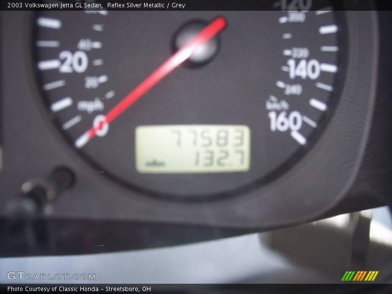 Reflex Silver Metallic / Grey 2003 Volkswagen Jetta GL Sedan