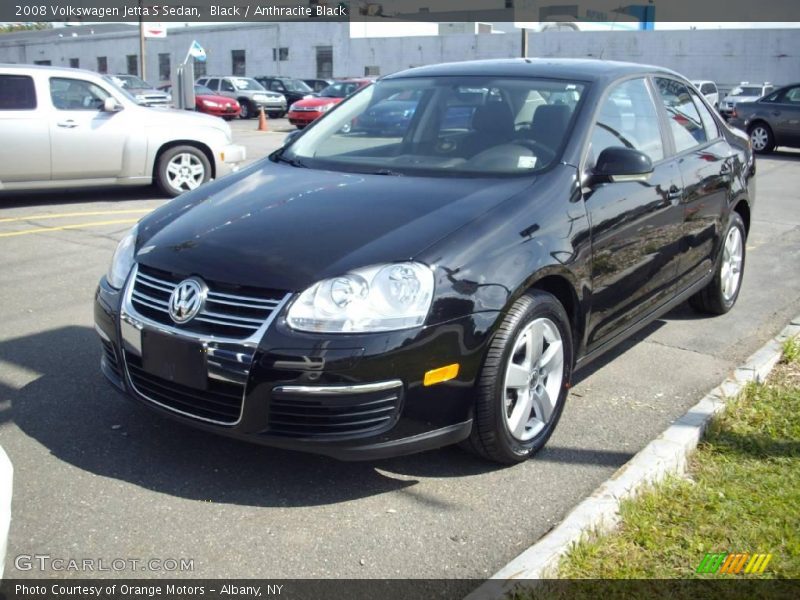 Black / Anthracite Black 2008 Volkswagen Jetta S Sedan