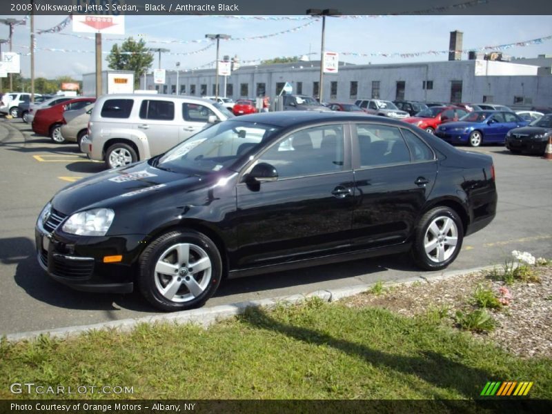 Black / Anthracite Black 2008 Volkswagen Jetta S Sedan