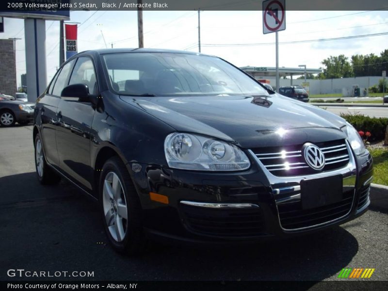 Black / Anthracite Black 2008 Volkswagen Jetta S Sedan