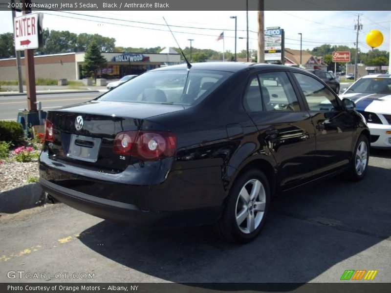 Black / Anthracite Black 2008 Volkswagen Jetta S Sedan