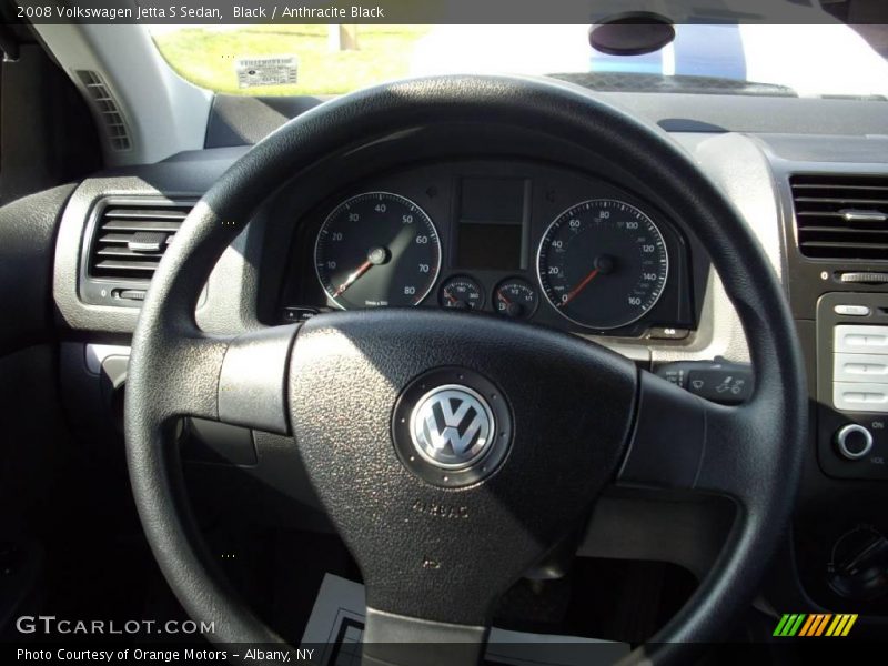Black / Anthracite Black 2008 Volkswagen Jetta S Sedan