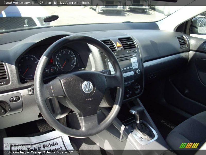 Black / Anthracite Black 2008 Volkswagen Jetta S Sedan