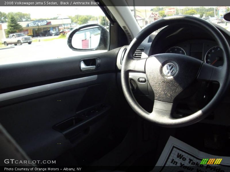 Black / Anthracite Black 2008 Volkswagen Jetta S Sedan