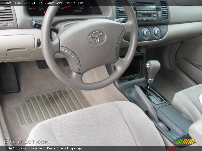Aspen Green Pearl / Fawn 2005 Toyota Camry LE V6